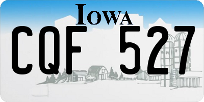 IA license plate CQF527