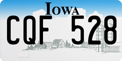 IA license plate CQF528