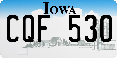 IA license plate CQF530