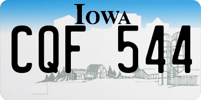 IA license plate CQF544