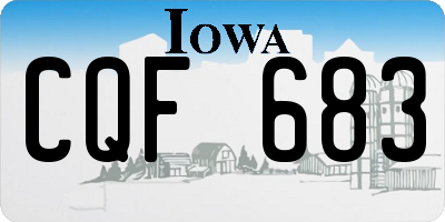 IA license plate CQF683