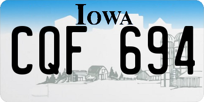 IA license plate CQF694