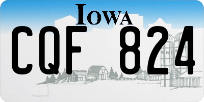 IA license plate CQF824
