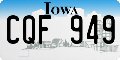 IA license plate CQF949