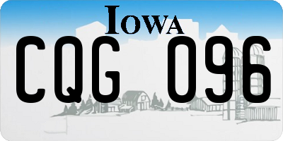 IA license plate CQG096