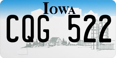 IA license plate CQG522