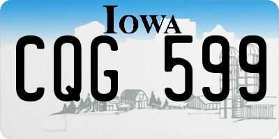 IA license plate CQG599