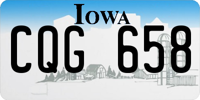 IA license plate CQG658