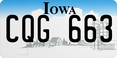 IA license plate CQG663