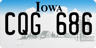 IA license plate CQG686