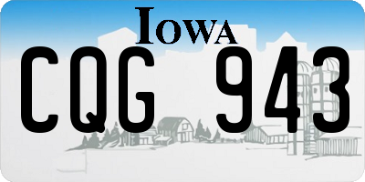 IA license plate CQG943