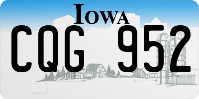 IA license plate CQG952