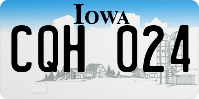 IA license plate CQH024