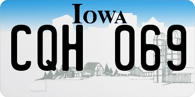 IA license plate CQH069