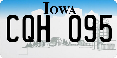 IA license plate CQH095