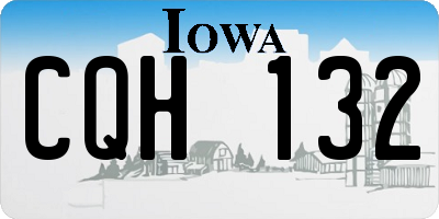 IA license plate CQH132