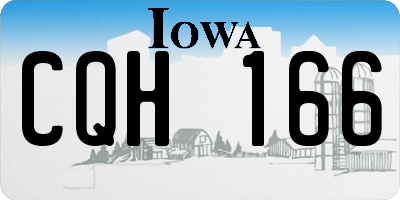 IA license plate CQH166