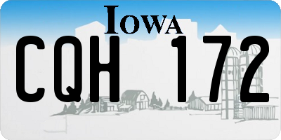IA license plate CQH172