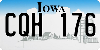 IA license plate CQH176