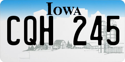 IA license plate CQH245