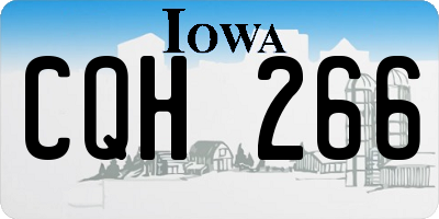 IA license plate CQH266