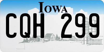 IA license plate CQH299