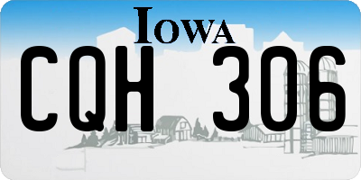 IA license plate CQH306