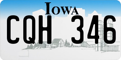 IA license plate CQH346