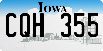 IA license plate CQH355