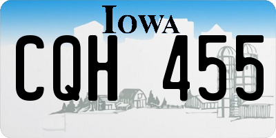 IA license plate CQH455