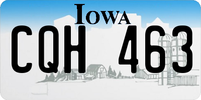 IA license plate CQH463