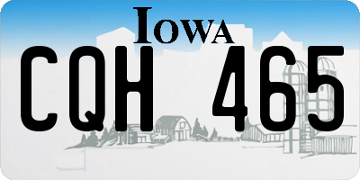 IA license plate CQH465