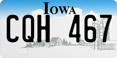 IA license plate CQH467