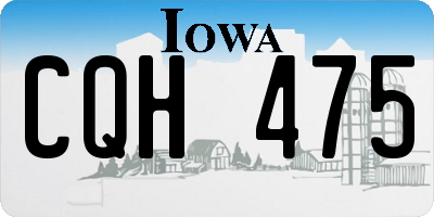 IA license plate CQH475