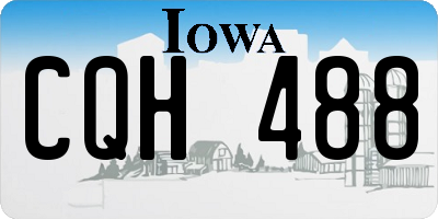 IA license plate CQH488