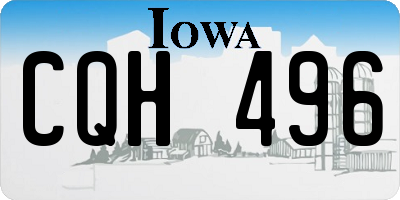 IA license plate CQH496