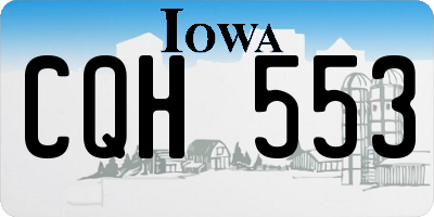 IA license plate CQH553
