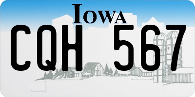 IA license plate CQH567