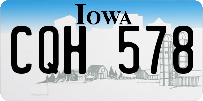 IA license plate CQH578