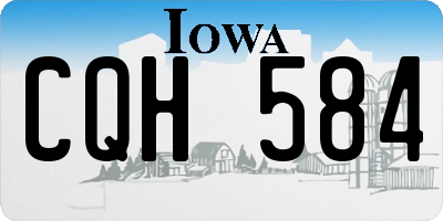 IA license plate CQH584