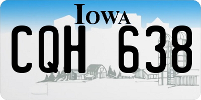 IA license plate CQH638