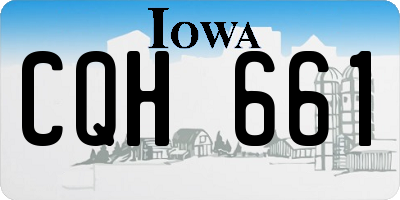 IA license plate CQH661