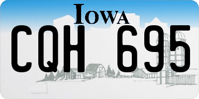 IA license plate CQH695