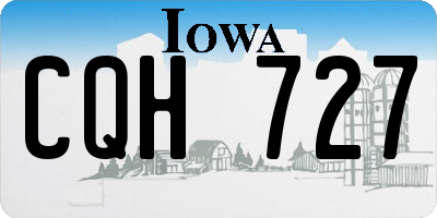 IA license plate CQH727