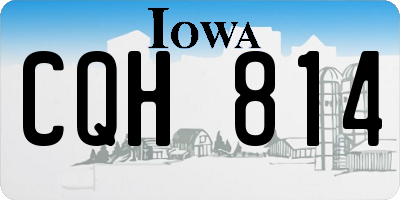 IA license plate CQH814