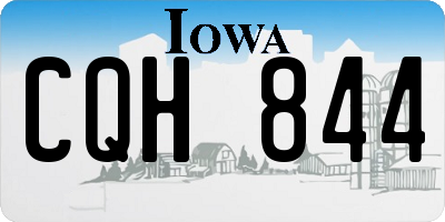 IA license plate CQH844