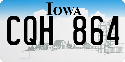 IA license plate CQH864