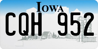 IA license plate CQH952