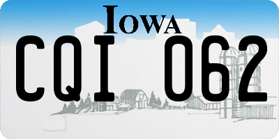 IA license plate CQI062