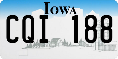 IA license plate CQI188